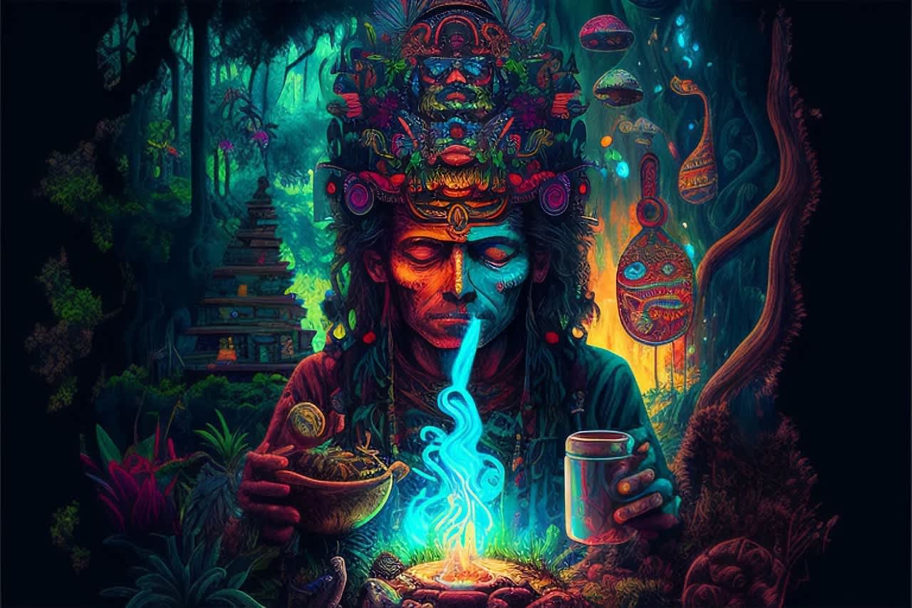Aya Caapi Cipo Shaman drink ceremonial ritual Rapé Hapé