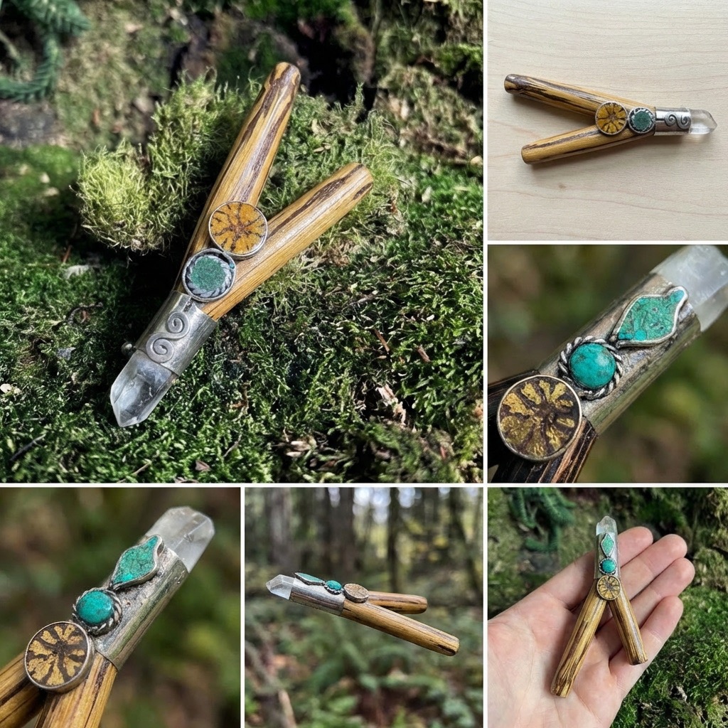 Shamanic Kuripe for Rap&eacute; from Peru Crystal Aya