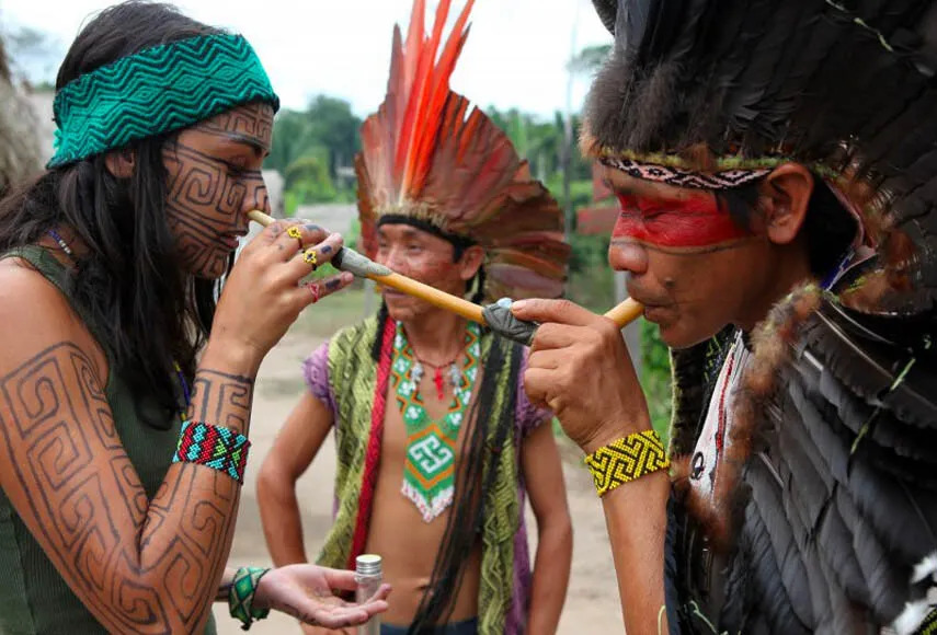Rapé ceremony Shawadawa Arara tribe